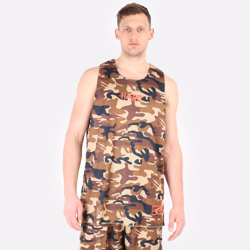 мужская  двухсторонняя майка Hard Sleeveless Hard Desert-camo-201 - цена, описание, фото 1